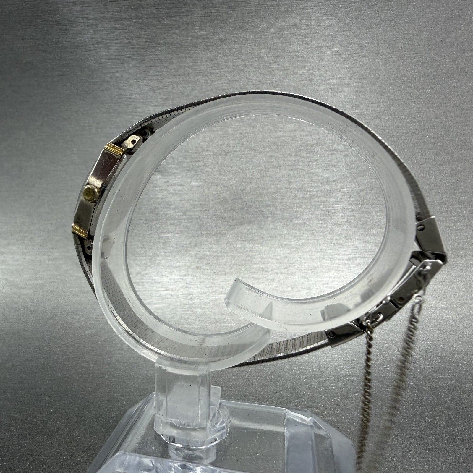 Seiko Watch Women 16mm Silver Dial Two Tone Round 2C20-0259 New Battery6