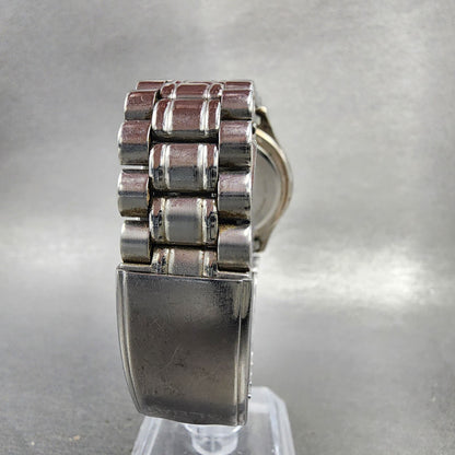 Seiko Alba Carib Watch Men 35mm Black Dial Silver Tone V33F6B20 New Battery7