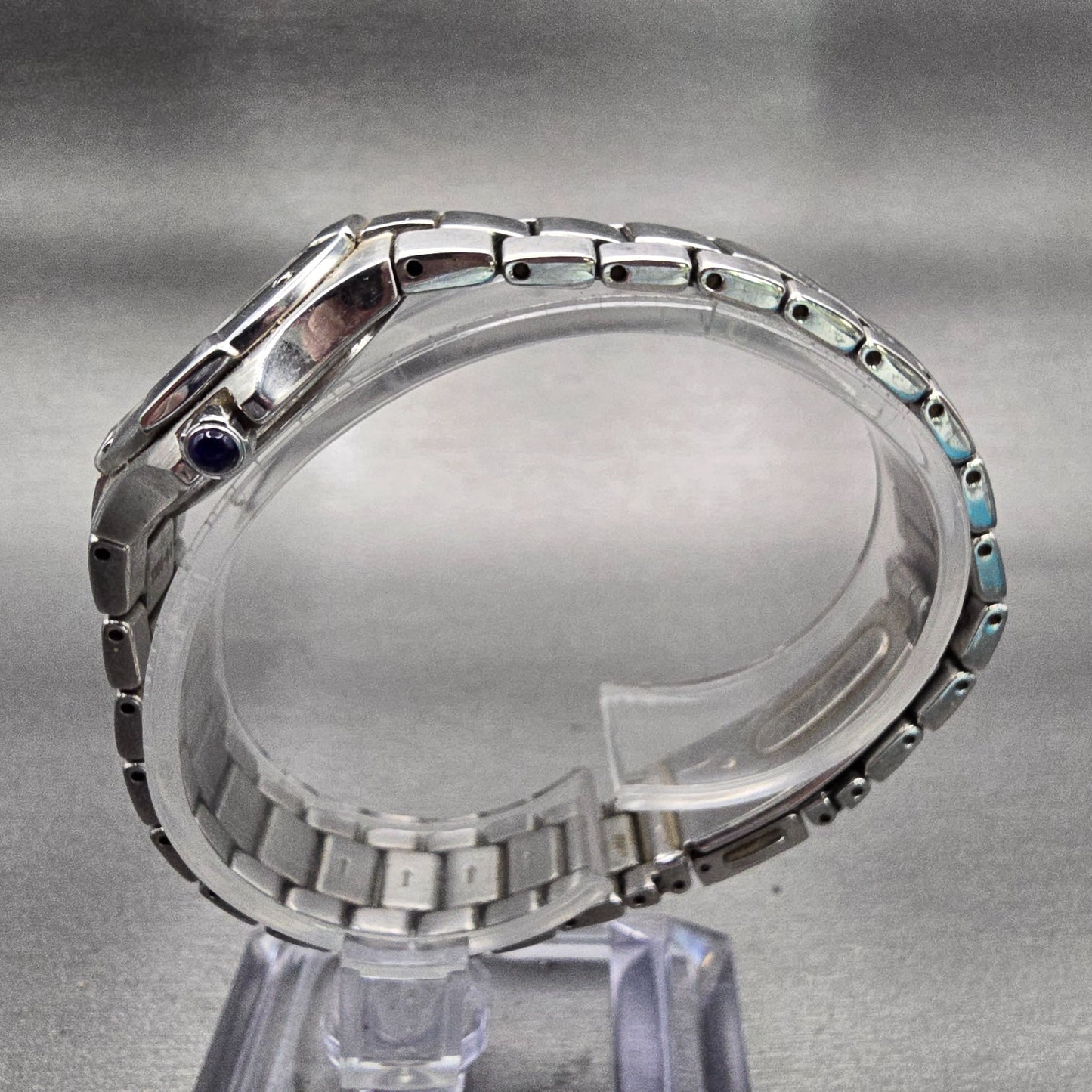 Seiko Watch Women 26mm Blue Dial Silver Tone Date Round 7N82-0BE0 New Battery5