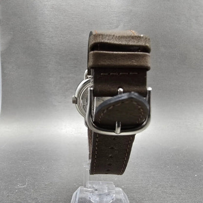 Victorinox Swiss Army Cavalry Watch Men 37mm Cream Dial Silver Tone Date PART LQ7