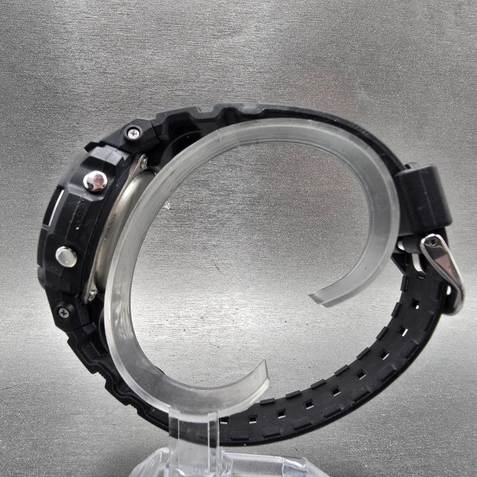 Casio G-Shock AWG-M100 Watch Men 47mm Black Silver Alarm Chrono Solar Works6
