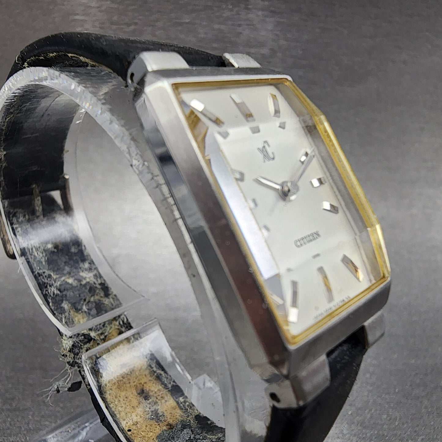Citizen XC Tank Watch Women 19mm Silver Dial Silver Tone Rectangle New Battery