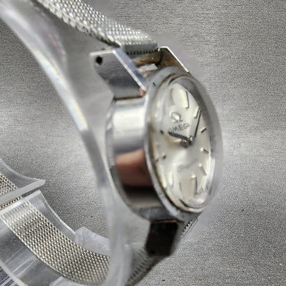 Omega Geneve Watch Women 20mm Silver Dial Stainless Steel Round Manual Wind Runs3