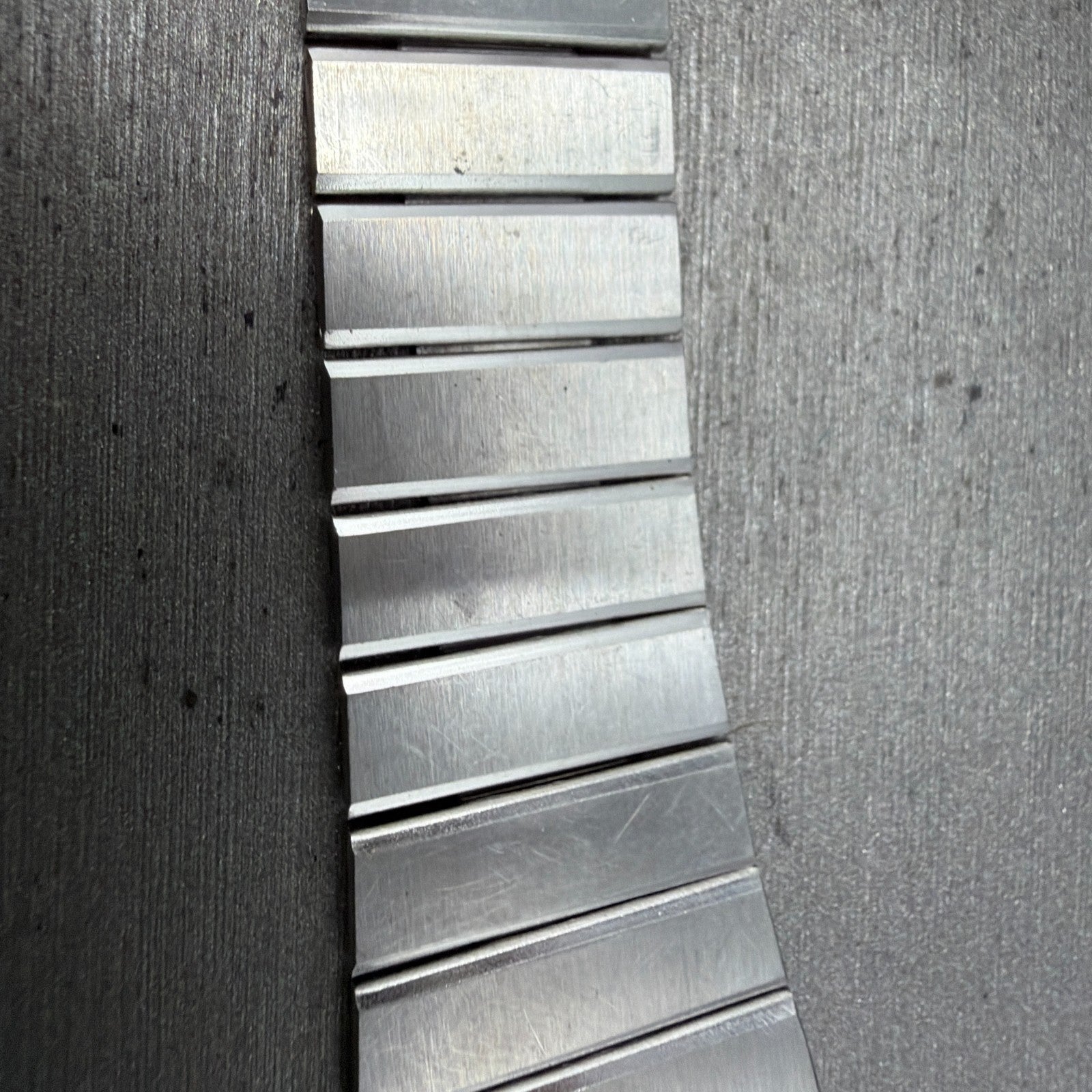 Seiko SQ Bracelet 21mm Stainless Steel Tri Folding Clasp Z1157 Vintage Japan B5