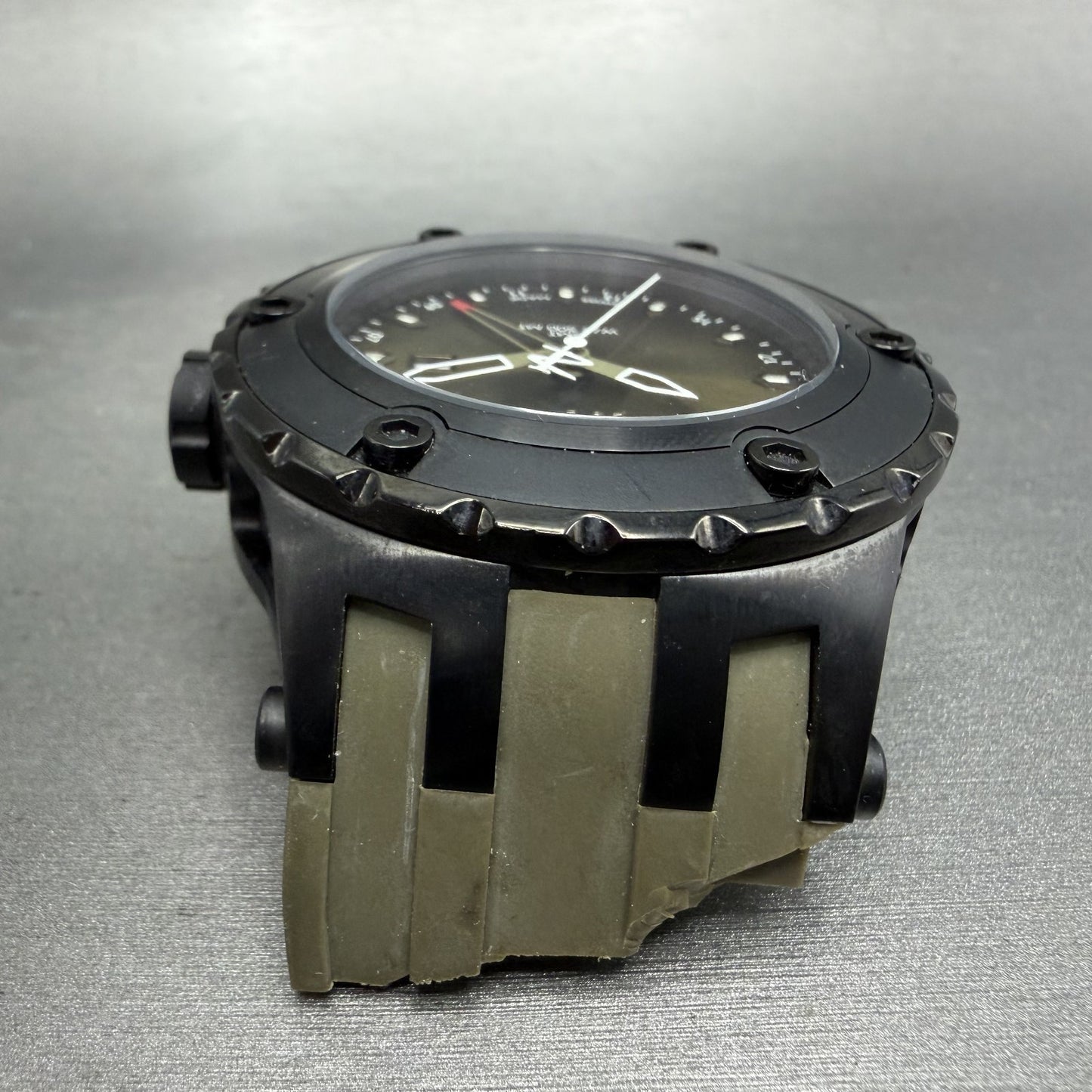 Invicta Reserve Subaqua GMT Watch Men 52mm Green Dial Black Date 12057 New Batt4