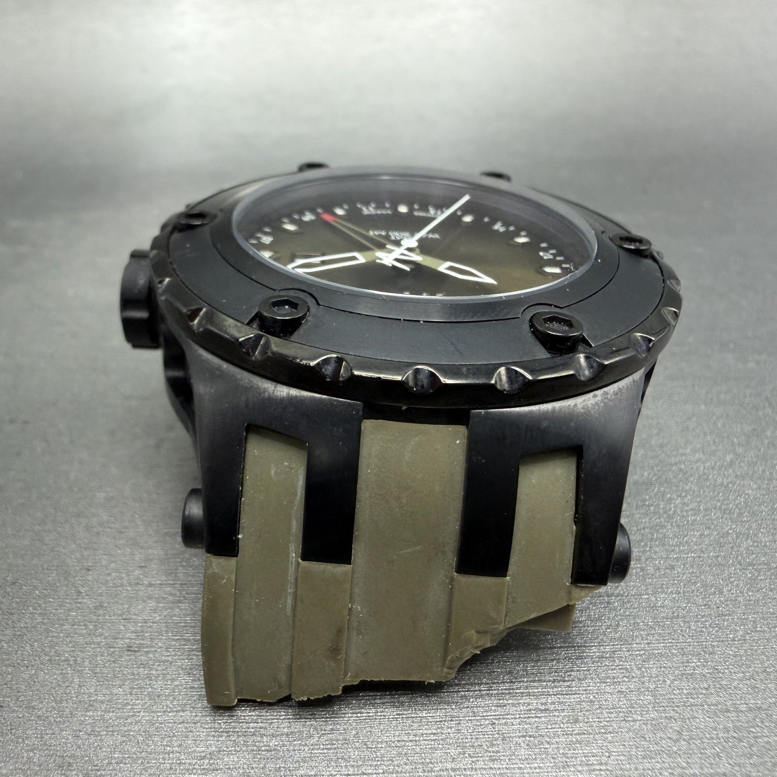 Invicta Reserve Subaqua GMT Watch Men 52mm Green Dial Black Date 12057 New Batt4