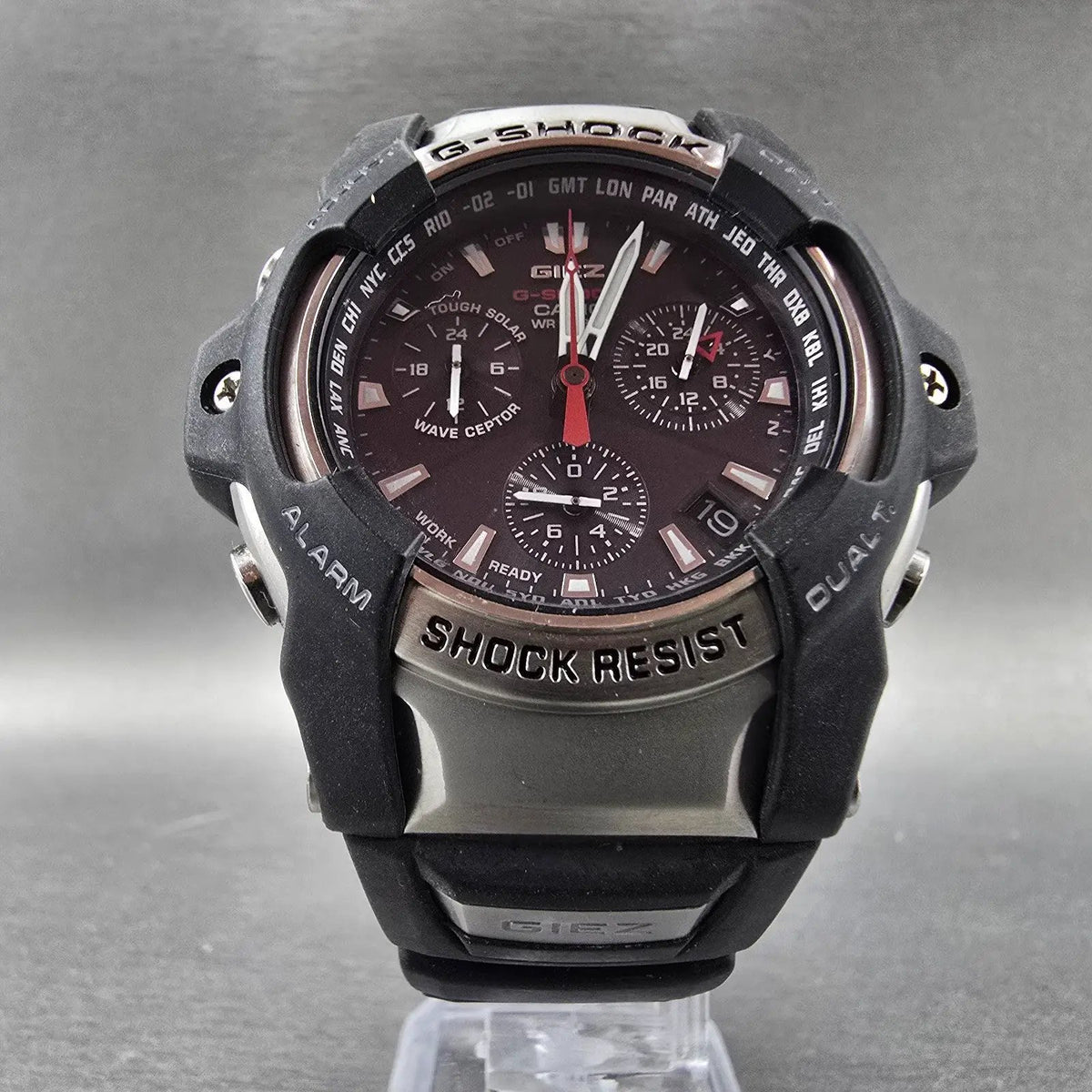 Casio G-Shock GS-1000 Watch Men 47mm Black Dial Black Silver Date Round Works JP5