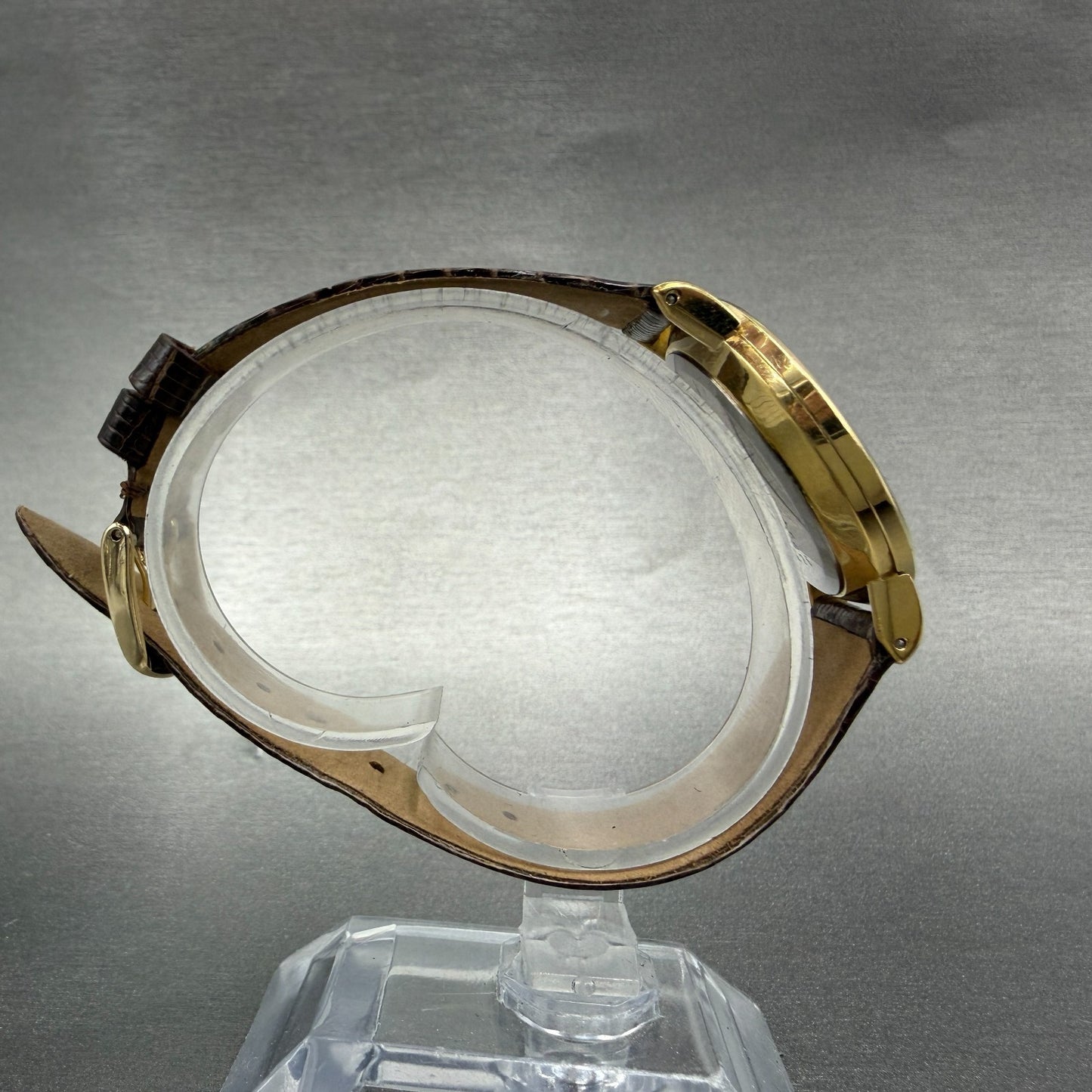 Seiko Watch Men 32mm Cream Dial Gold Tone Round 7800-8019 New Battery Vintage8