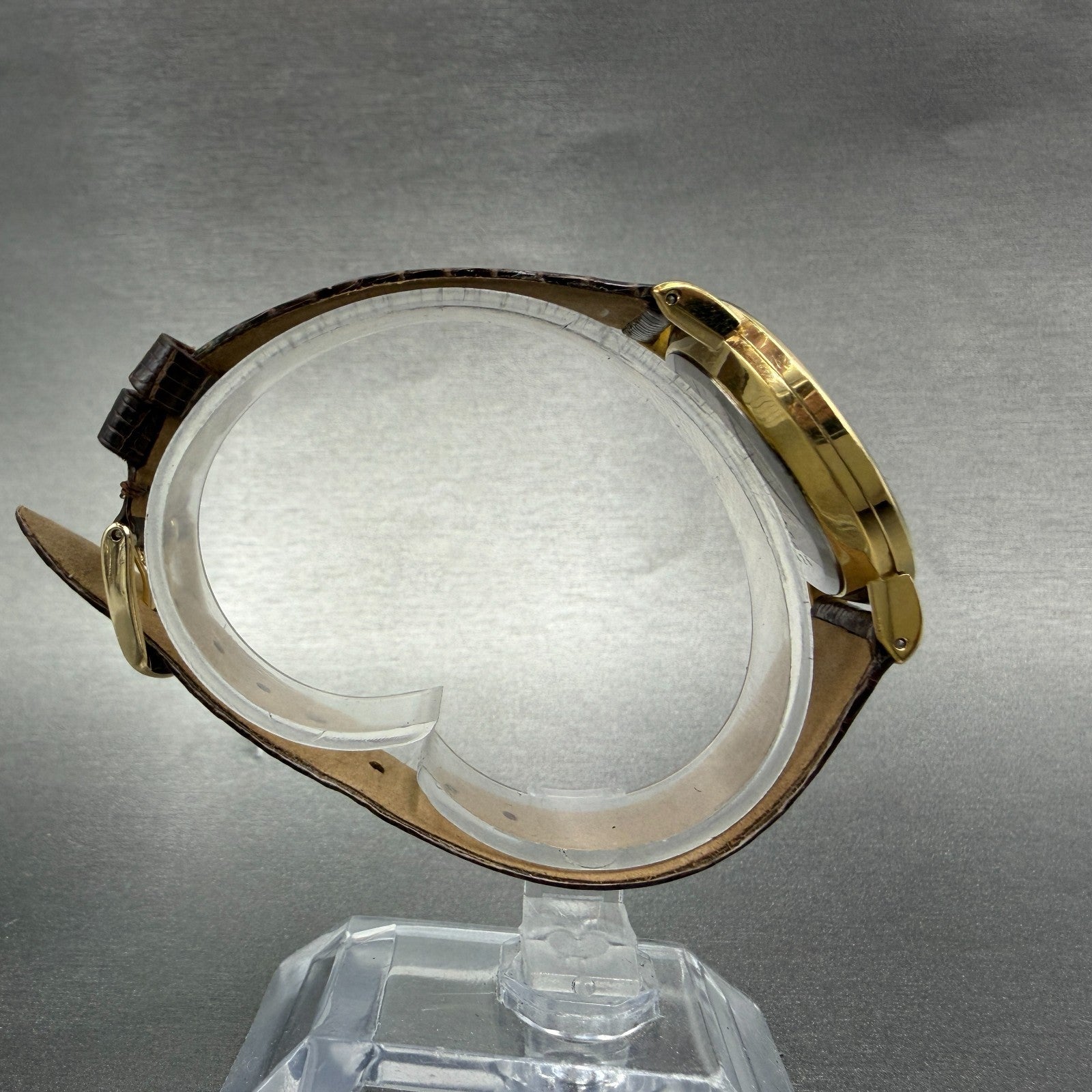 Seiko Watch Men 32mm Cream Dial Gold Tone Round 7800-8019 New Battery Vintage8