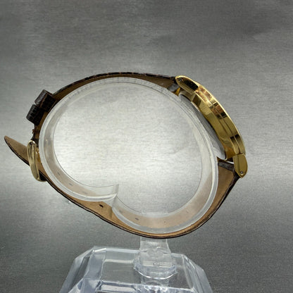 Seiko Watch Men 32mm Cream Dial Gold Tone Round 7800-8019 New Battery Vintage8