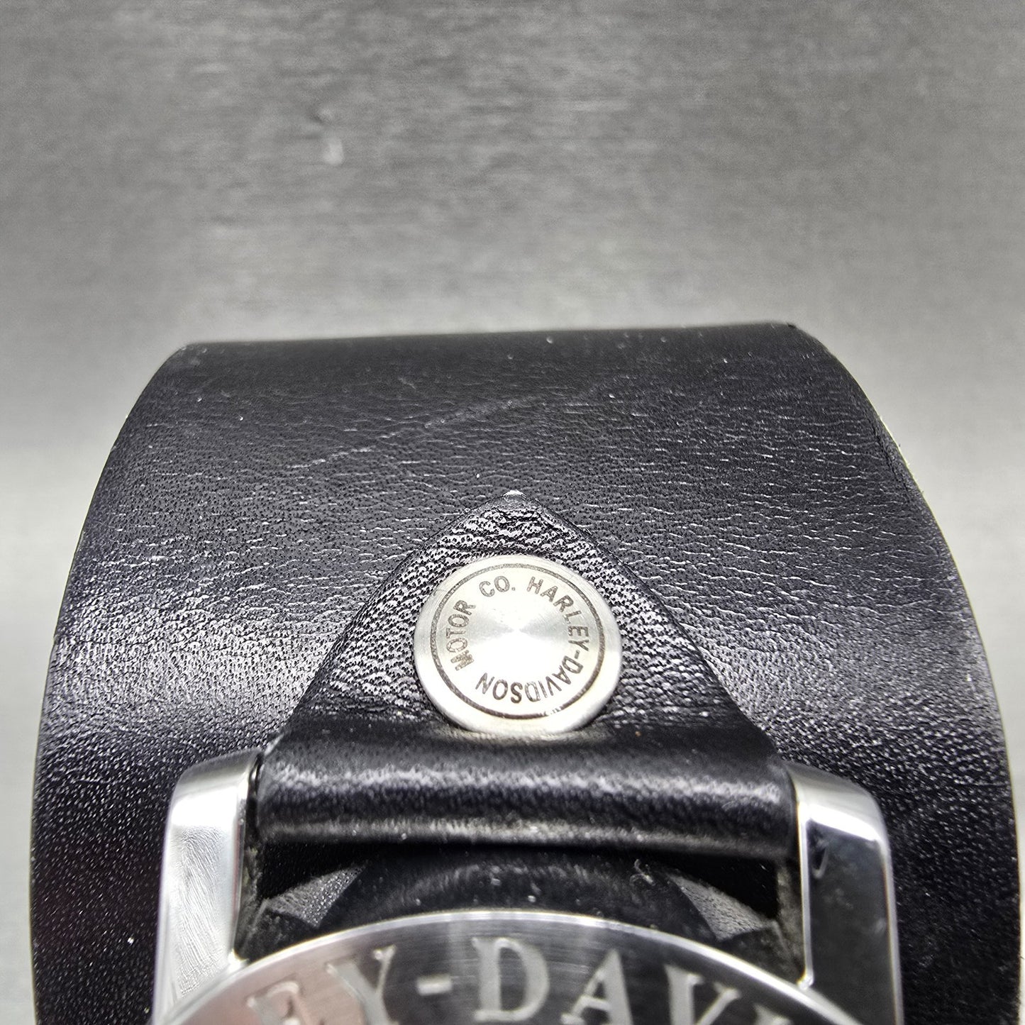 Bulova Harley Davidson Watch Men 36mm Silver Dial Silver Tone Date 76B00 New Bat4