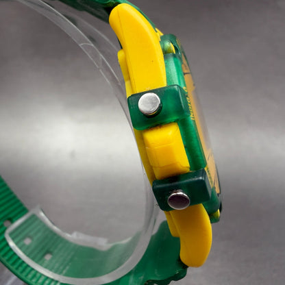 Timex Atlantis 100 Forest Service Watch Men 40mm Digital Green Yellow New Batt3