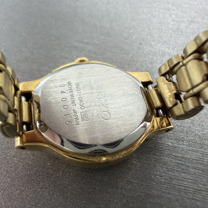 Seiko Watch Women 19mm Cream Dial Gold Tone Round 1N010K30 New Battery8