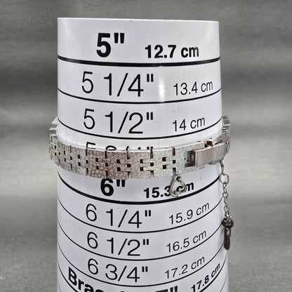 Seiko Watch Women 17mm Silver Dial Silver Tone Oval 2320-6469 New Battery VTG9