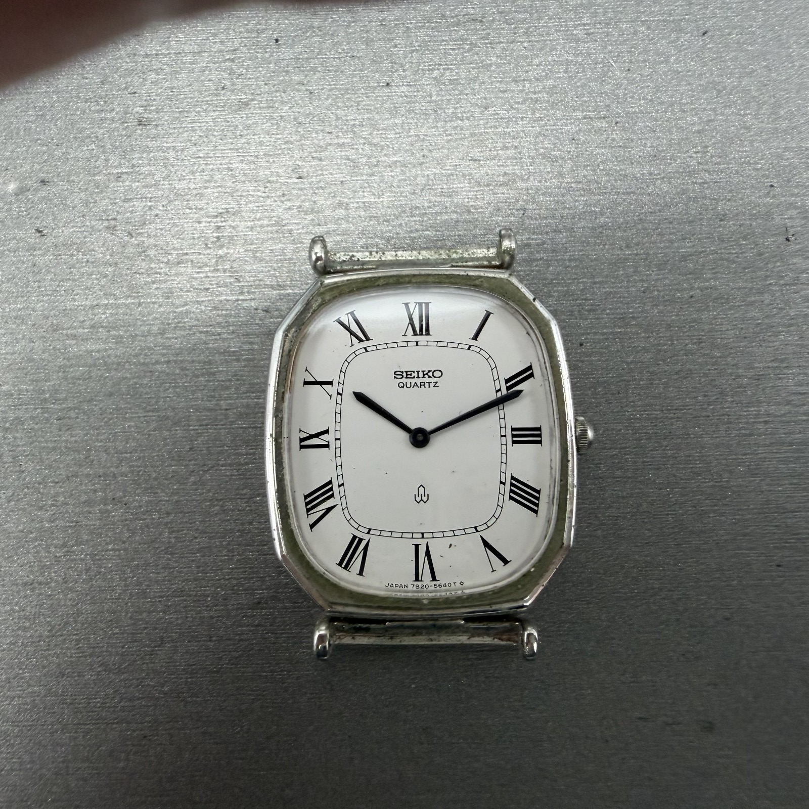 Seiko Watch Men 29mm White Dial White Dial Silver Tone 7820-5480 NewBattery0