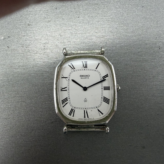 Seiko Watch Men 29mm White Dial White Dial Silver Tone 7820-5480 NewBattery0
