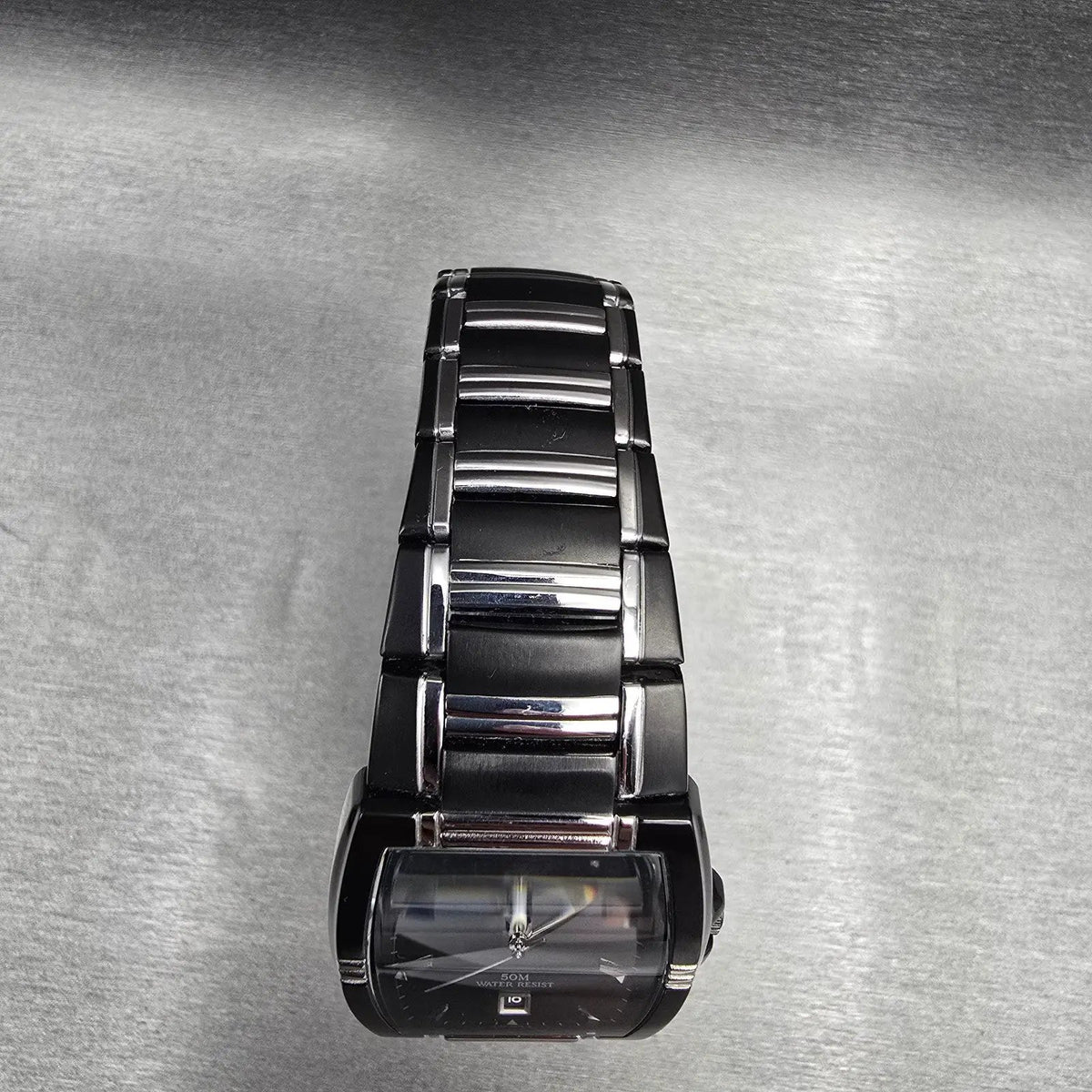 Seiko Pulsar Watch Men 30mm Black Dial Two Tone Date VJ32-X059 New Battery4