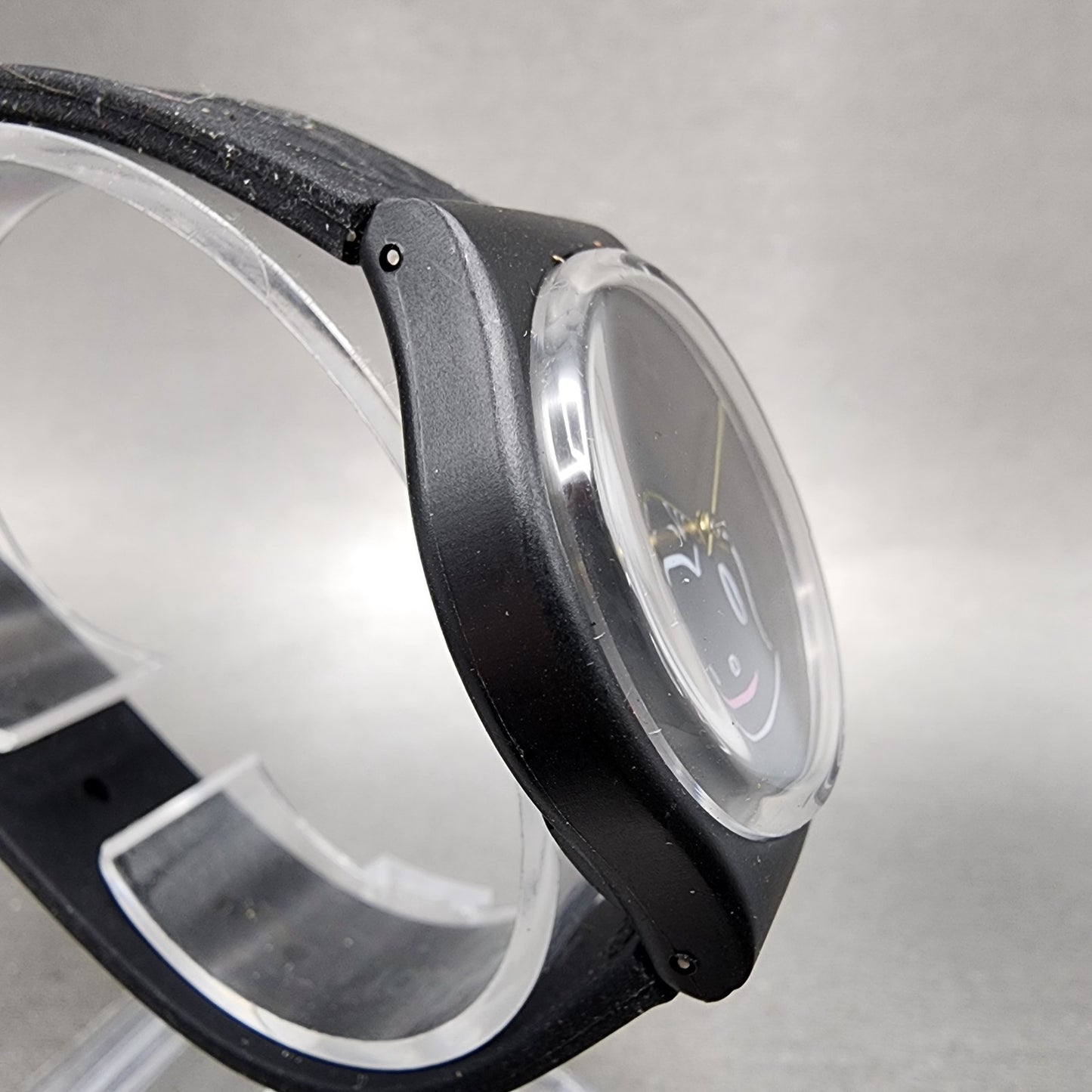 Swatch Midnight Magi Watch Women 34mm Black Dial Black Tone Round New Battery3