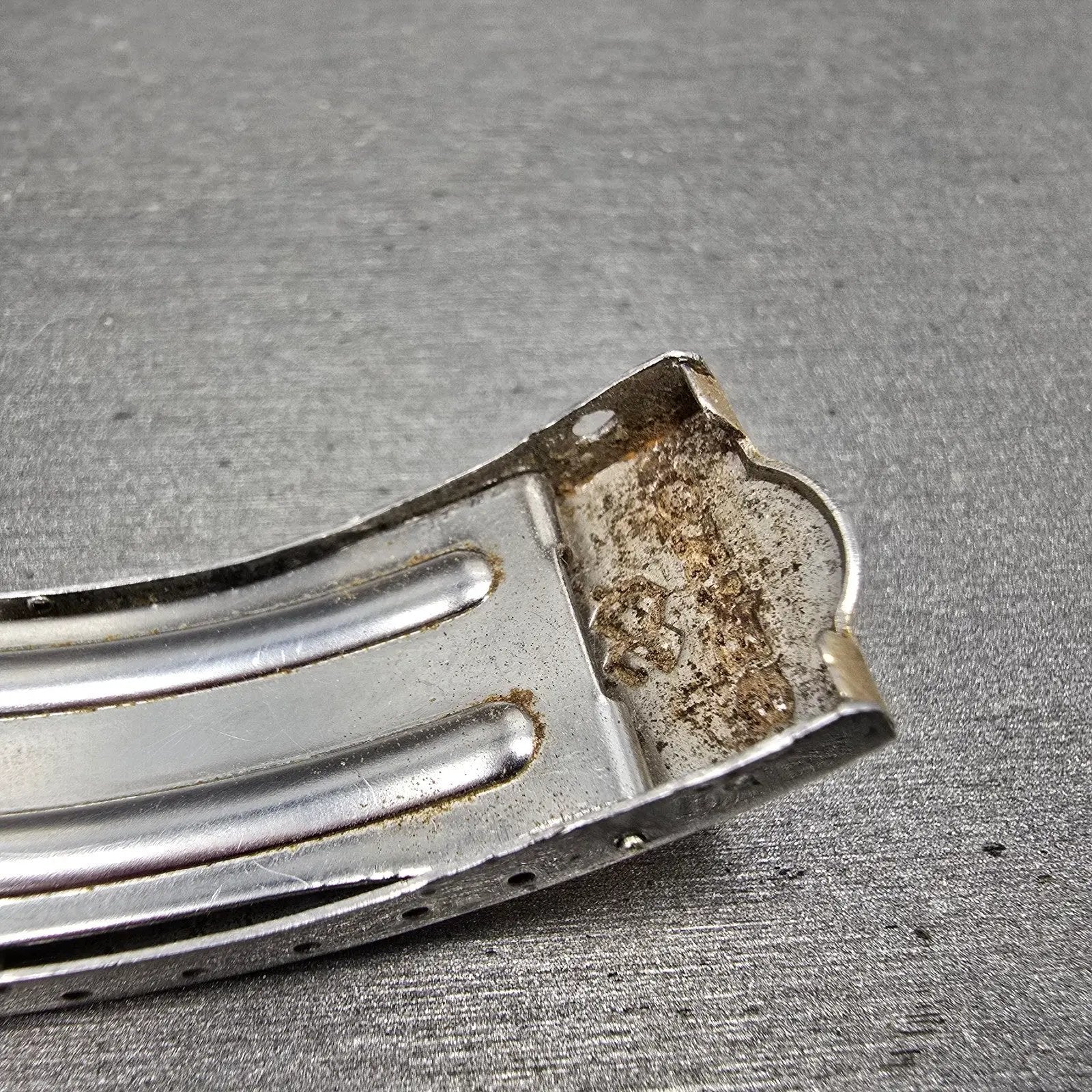 Seiko SQ Bracelet 19mm Stainless Steel Two Tone Tri Folding Clasp READ!!!! Z-06719