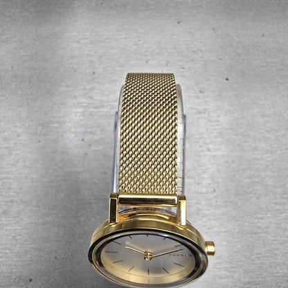 Skagen Hald Watch Women 26mm White Dial Gold Tone Round SKW2443 New Battery4