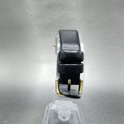 Seiko Exceline Tank Watch Women 19mm Gold Dial Two Tone Rectangle New Battery7