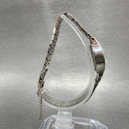 Seiko Watch Women 17mm Silver Dial Silver Tone Round 11203020 Manual Runs8