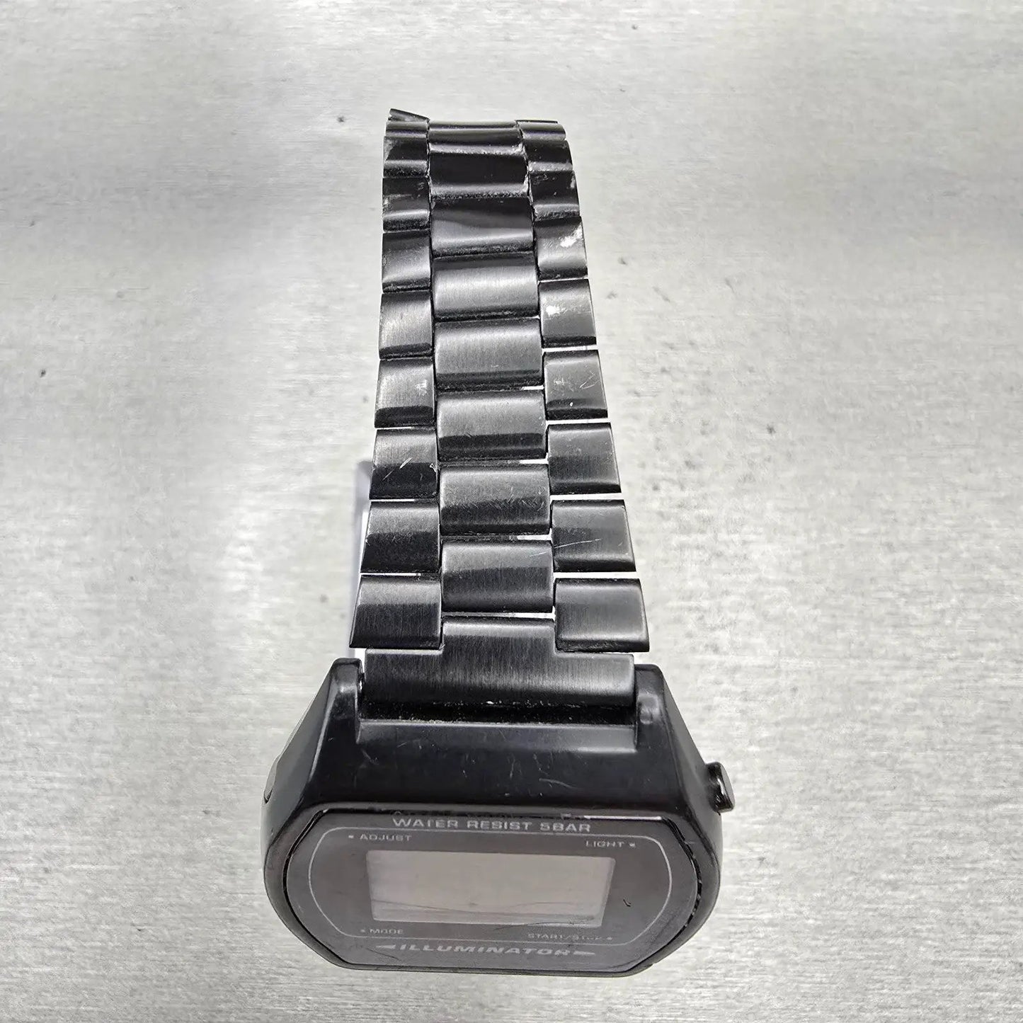 Casio B640W Digital Watch Men 35mm Black Dial Black Tone Chrono Alarm New Batt4