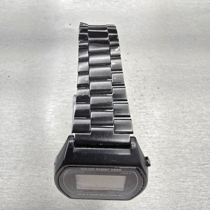 Casio B640W Digital Watch Men 35mm Black Dial Black Tone Chrono Alarm New Batt4