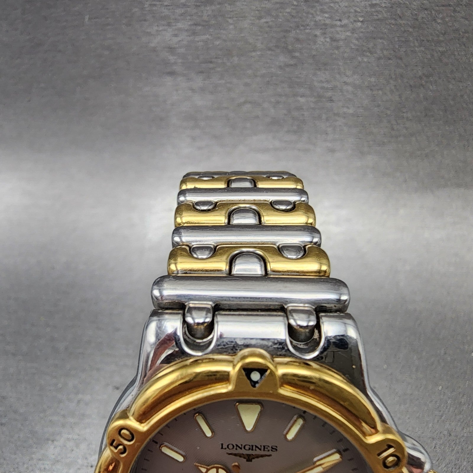 Longines Dive Watch Men 35mm Silver Dial Two Tone Date Round  New Battery4