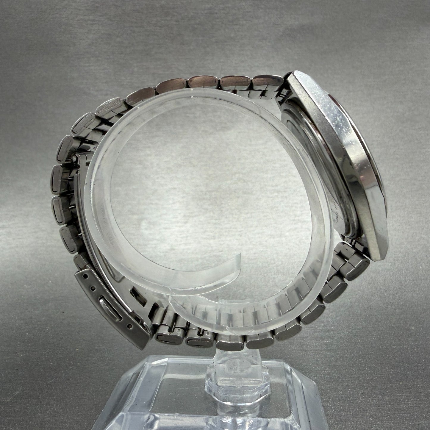 Seiko Grand Quartz Watch Men 36mm Blue Dial Silver Tone Daydate 9943-8030 NewBat8