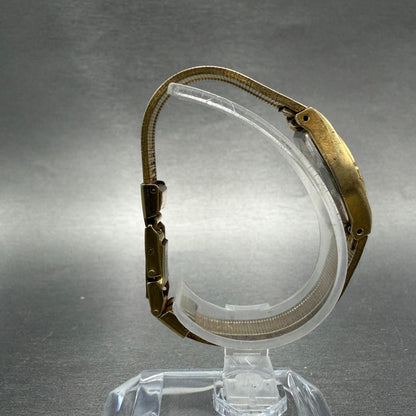 Citizen CQ Watch Women 17mm Champagne Dial Gold Tone Oval 2951-293886 New batt8