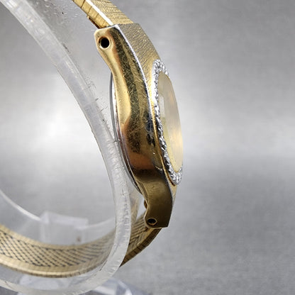 Citizen CQ Watch Women 17mm Champagne Dial Gold Tone 3220324196 New Battery3