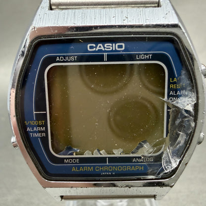 Casio AA-84 103 Watch Men 36mm Digital Silver Tone Alarm Chrono VTG PARTS2