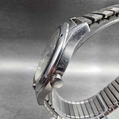 Bulova Harley Davidson Watch Men 40mm Silver Dial Silver Tone Date 76B25 New Bat2