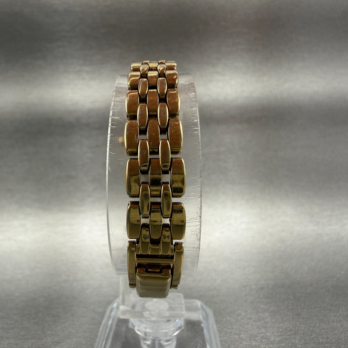 Seiko Watch Women 18mm Green Dial Gold Tone Oval V400-5779 New Battery Vintage7