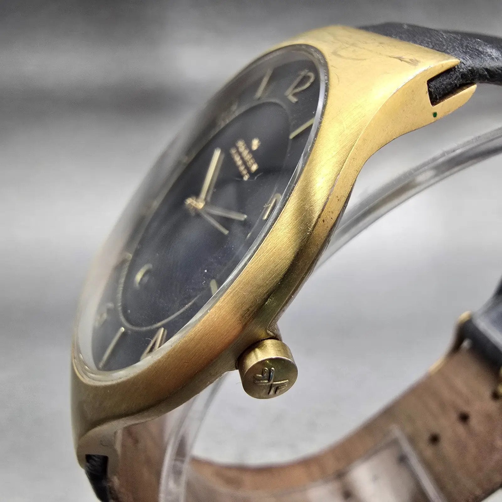 Skagen Watch Men 41mm Black Dial Gold Tone Date Round SKW6145 New Battery2