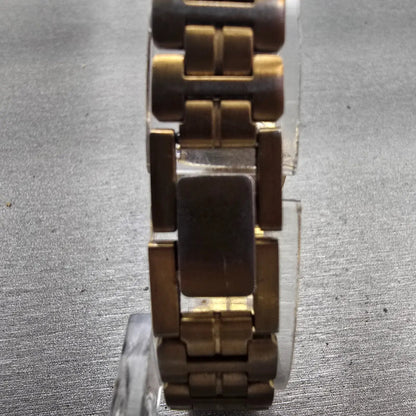Seiko Watch Women 22mm Gold Dial Gold Tone Round 1N01-0A30 New Battery Vintage7