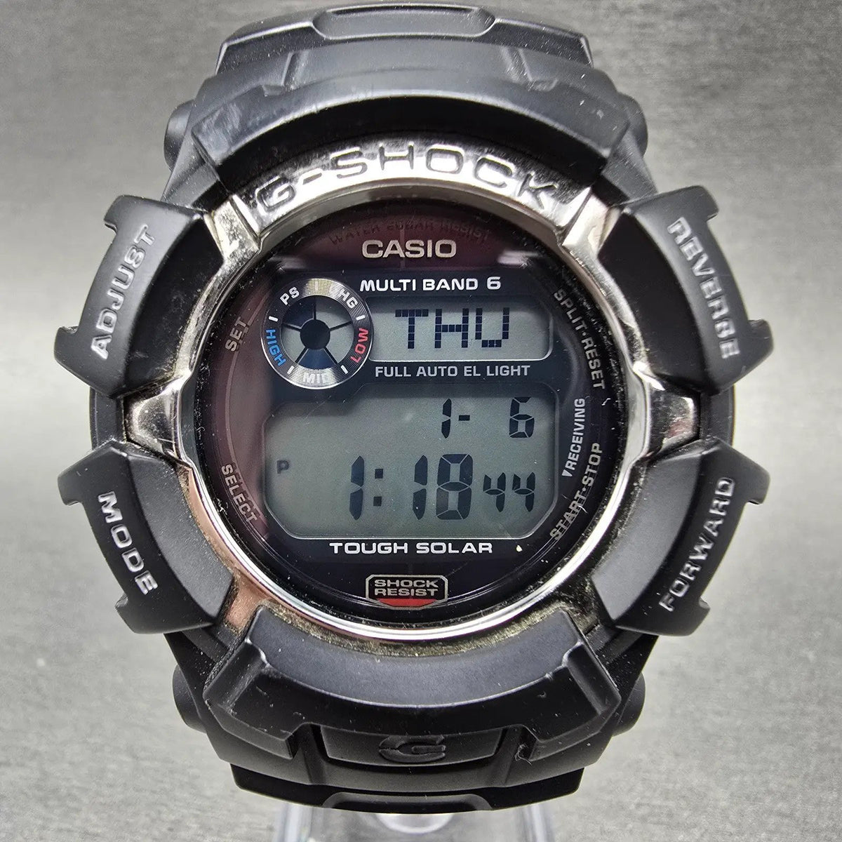 Casio G-Shock GW-2310 Watch Men 47mm Digital Black Silver Alarm Chrono Solar0