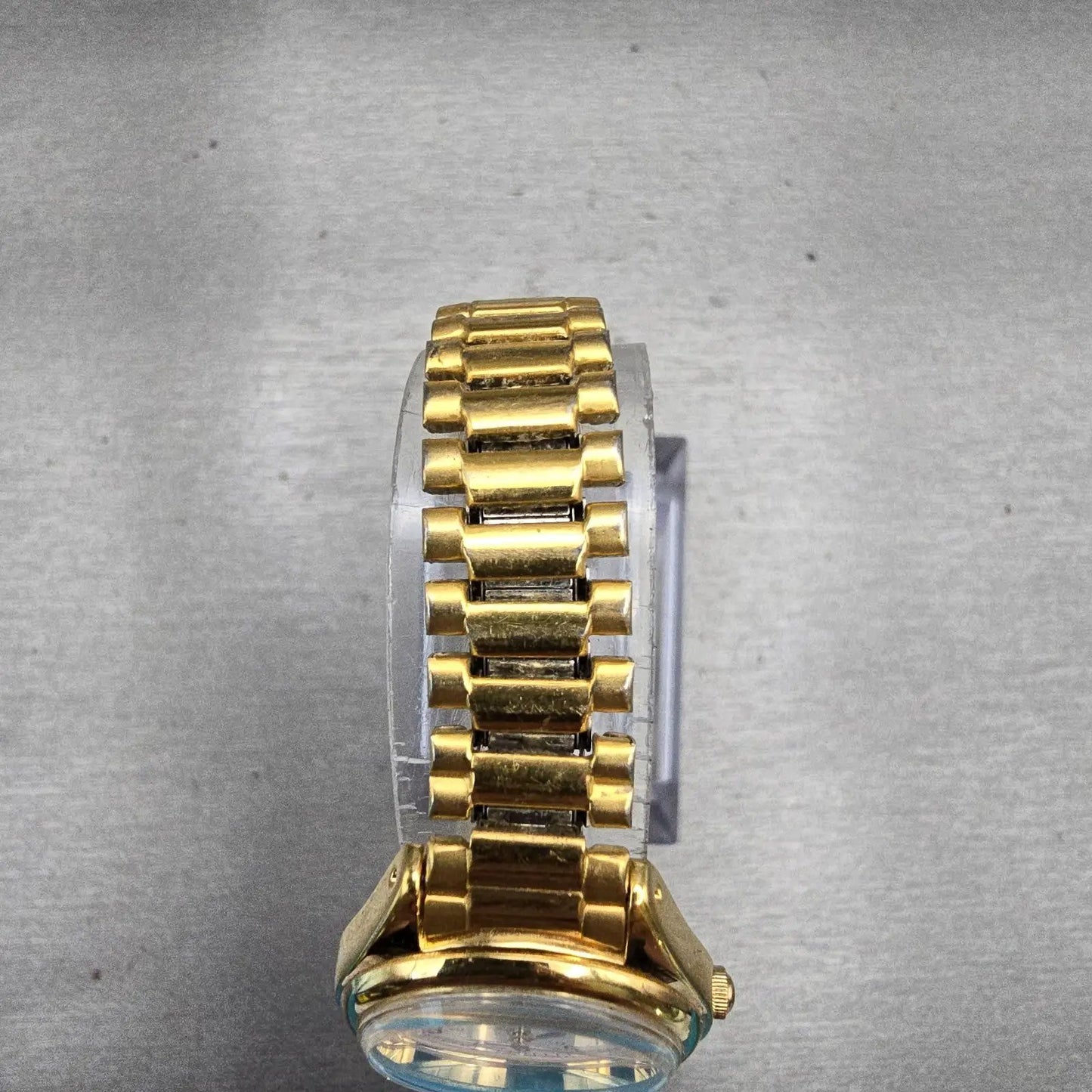 Seiko SQ Watch Women 24mm White Dial Gold Tone Daydate Round 7N83-6A09 New Batt4