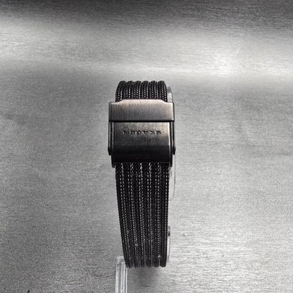 Skagen Watch Women 26mm Gray Dial Black Date Round 355SMM New Battery Mesh Band7