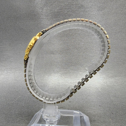 Seiko Watch Women 18mm White Dial Gold Tone Rectangle 1N005K29 New Battery6