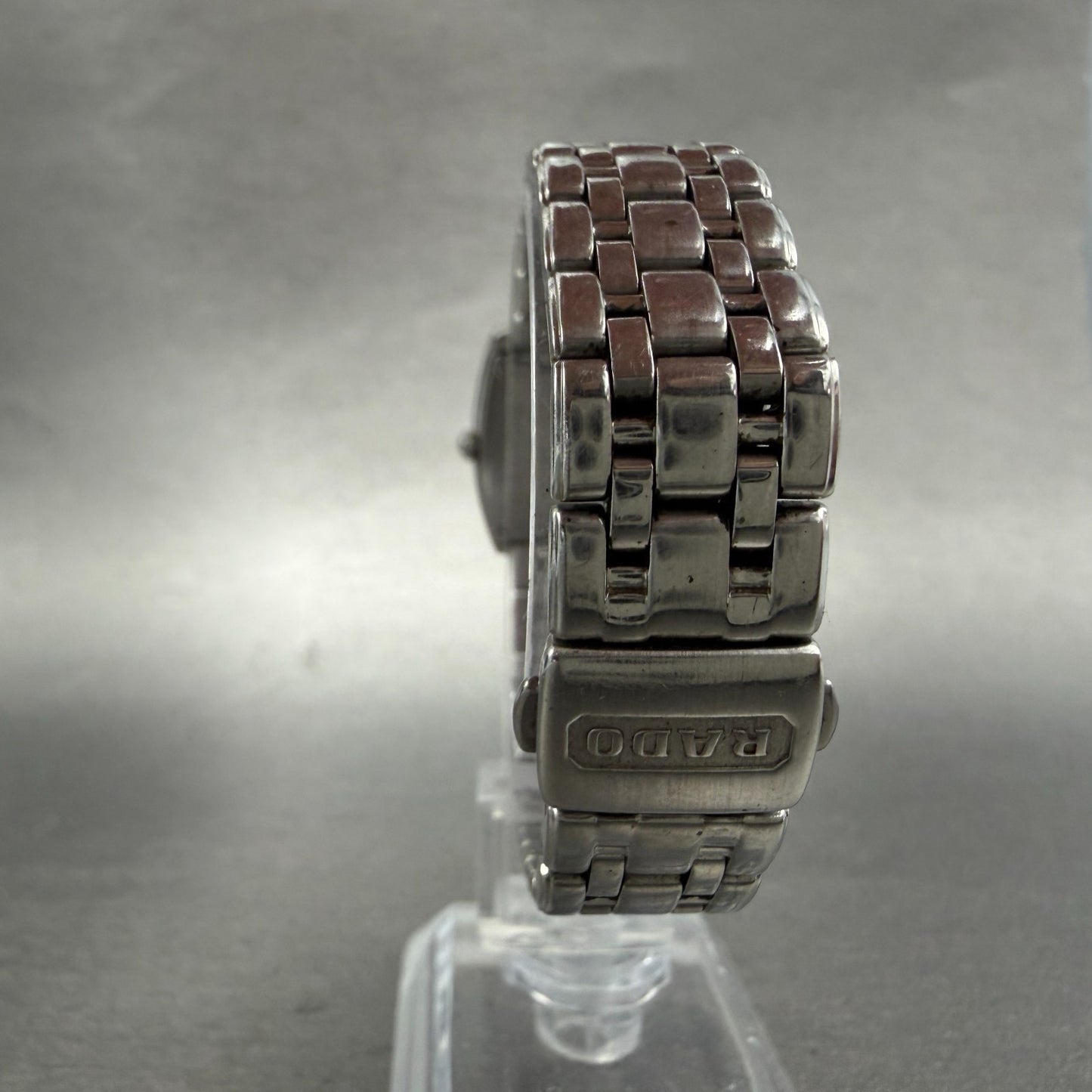 Rado Florence Watch 22mm Women Silver Dial Steel Rectangle 153.3727.4 New Batt7