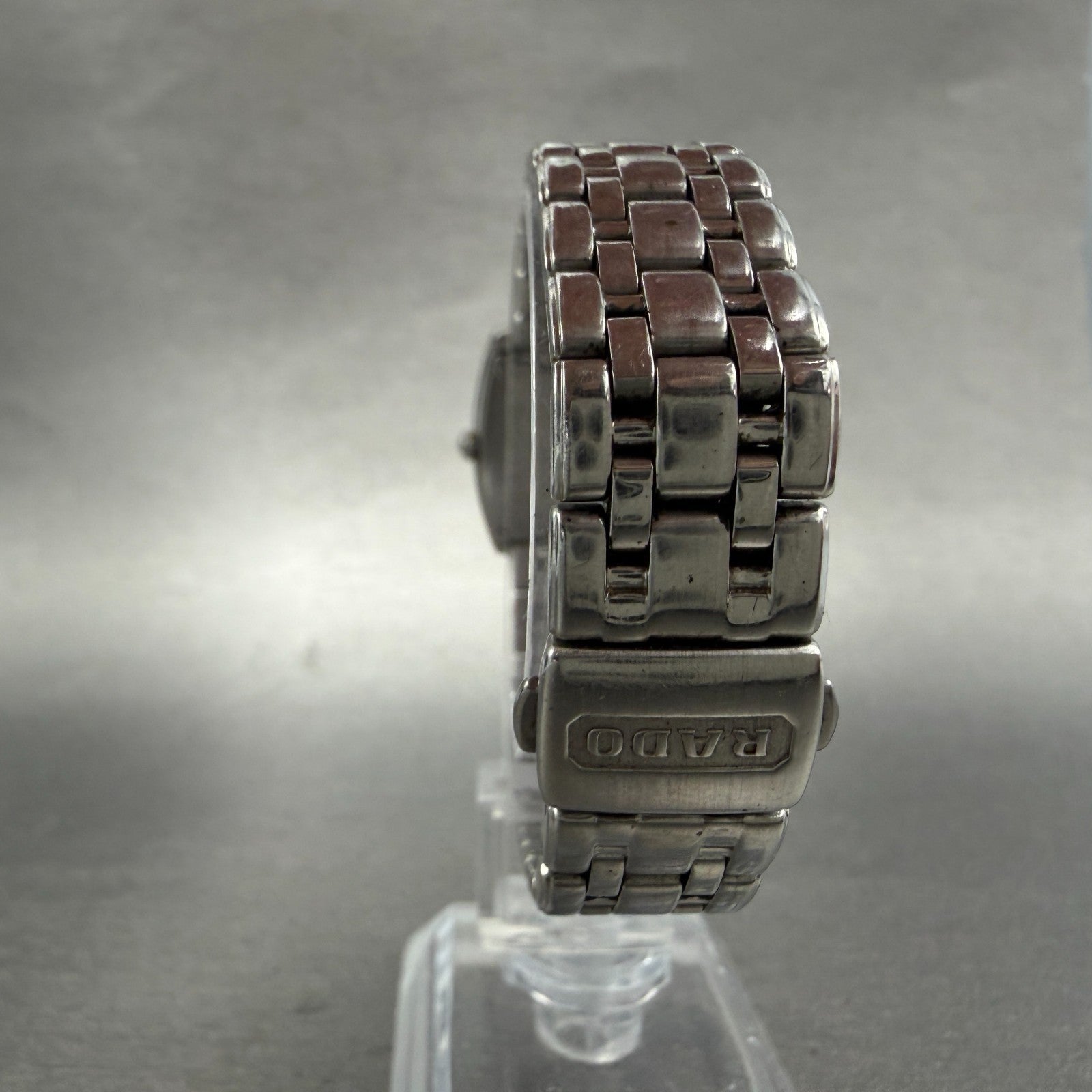 Rado Florence Watch 22mm Women Silver Dial Steel Rectangle 153.3727.4 New Batt7