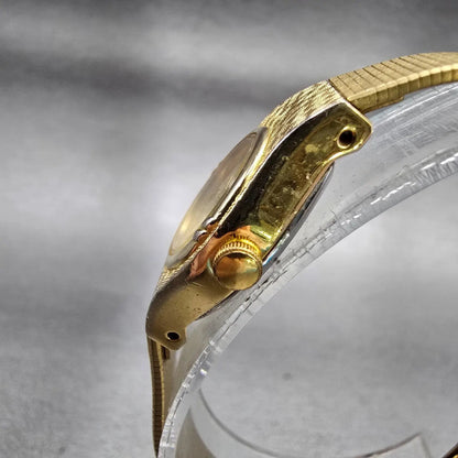 Citizen CQ Watch Women 16mm Champagne Dial Gold Tone Oval 3220-S16695 New Batt2
