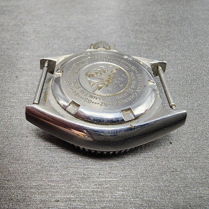 Seiko Diver watch Women 33mm Orange Dial silver Tone Date 2625-0010 New Battery
