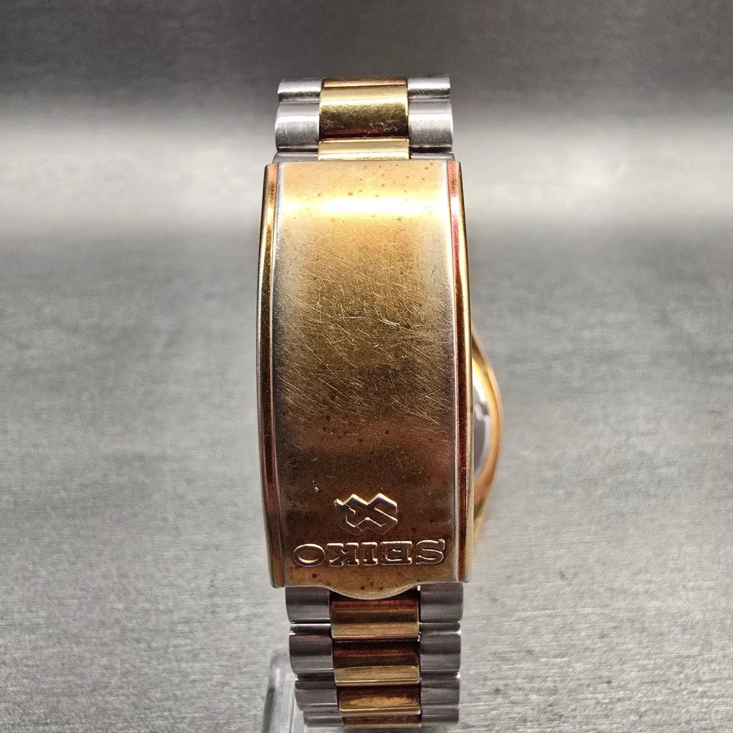 Seiko President Watch Men 36mm Champagne Dial Two Tone Daydate 7N43-8111 New Bat7