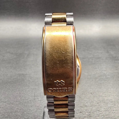 Seiko President Watch Men 36mm Champagne Dial Two Tone Daydate 7N43-8111 New Bat7