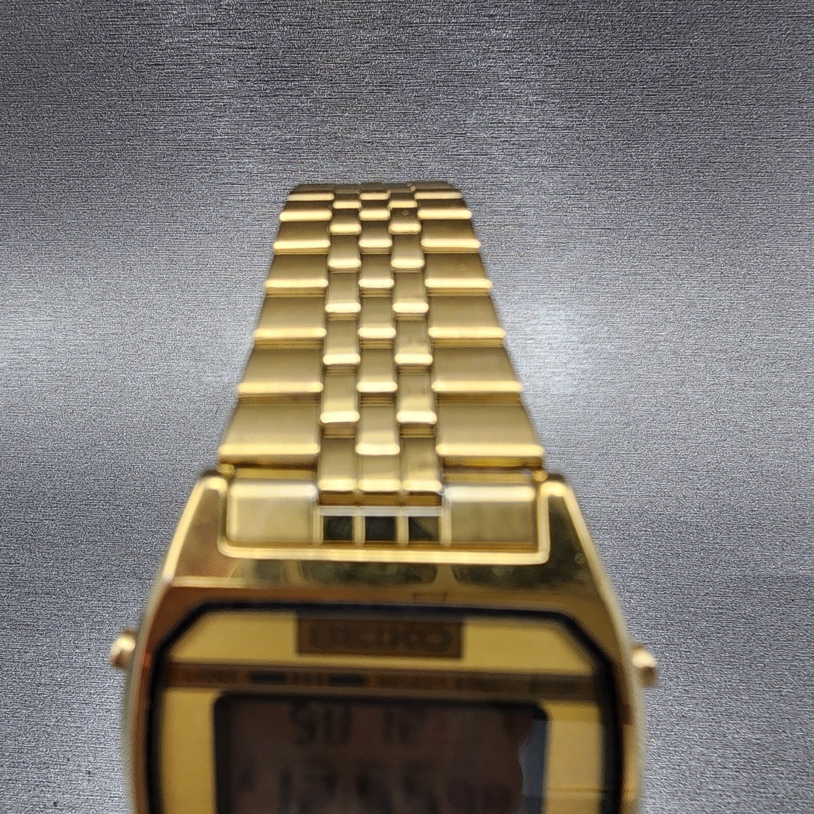 Seiko Digital Watch Men 33mm LCD Stainless Steel Alarm Chrono A9045199 New Batt4