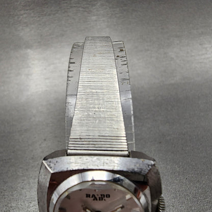 Rado Mckinley Watch Women 25mm White Dial Silver Tone Cushion manual Wind PARTS6