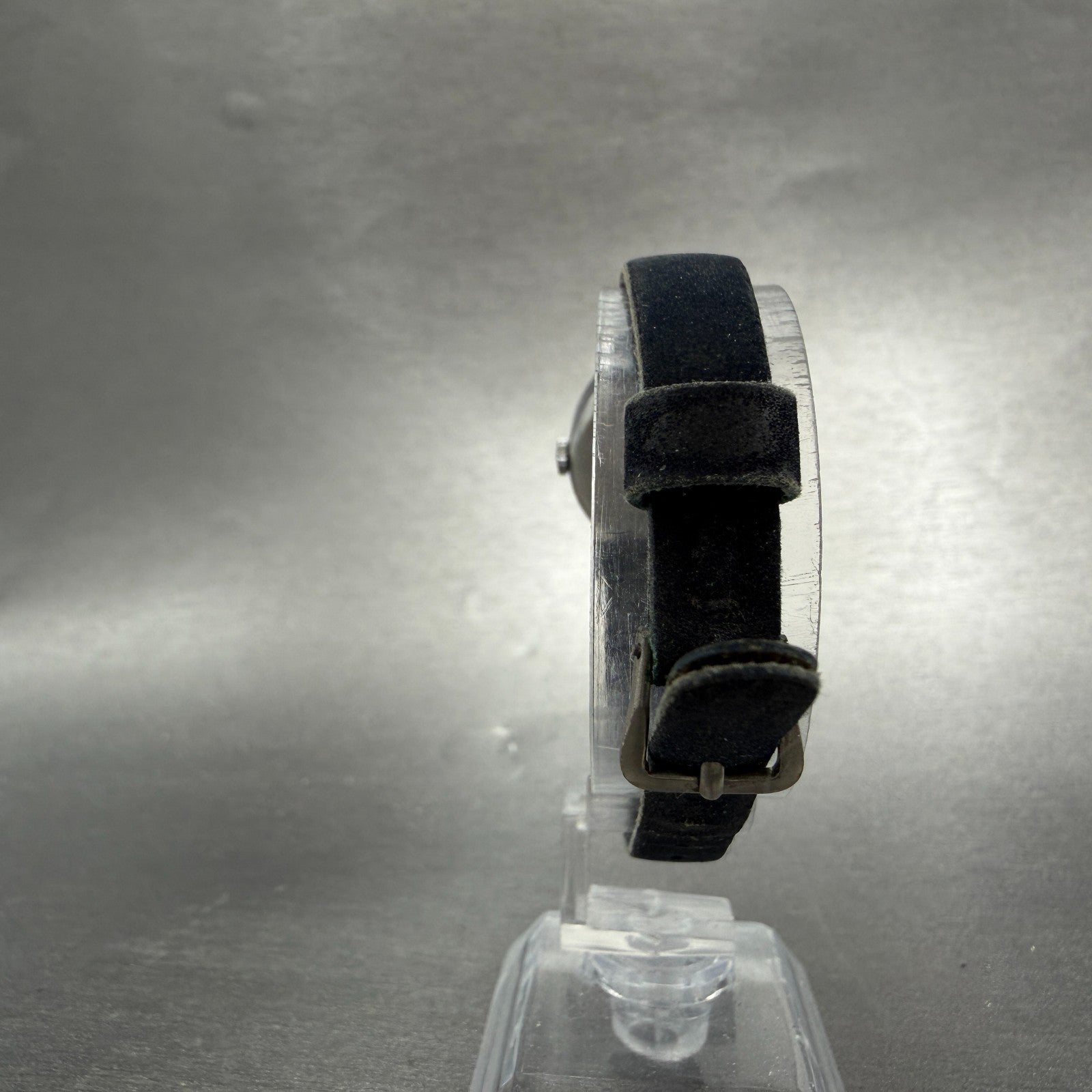Wakmann Watch Women 20mm Blue Dial Silver Tone Oval Manual Wind Runs Vintage7